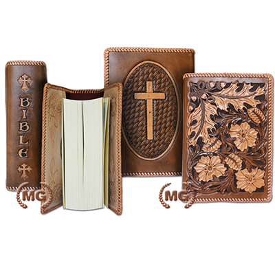 Bible Cover in Hide