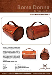 Borsa a bauletto colorata