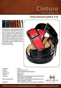 Cinture Classiche in Pelle