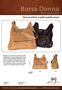 Borsa morbida in pelle