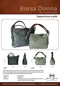 Elegante borsa in pelle