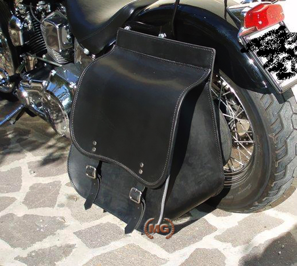 Mono borsa moto cuoio 30 litri - Daniel accessori moto