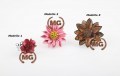 Anelli realizzati in cuoio con fiore ornamentale - modelli disponibili