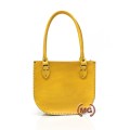 Bauletto donna colore giallo realizzato a mano