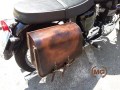 Mono borsa in cuoio per moto