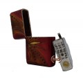 Custodia porta accendino Zippo in vero cuoio decorato a mano