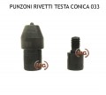 Punzoni rivetti testa conica